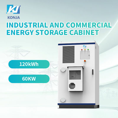 Bom preço. KonJa All In One 120kWh 60kw Armário de armazenamento de energia Bateria solar Armário de armazenamento ao ar livre on-line