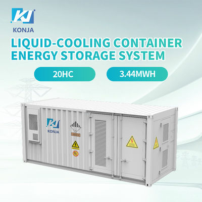 Bom preço. KonJa Refrigeração a líquido 3,44MWh Container Sistema de armazenamento de energia grau A Bateria Container de armazenamento de energia on-line