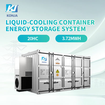 Bom preço. KonJa Refrigeração a líquido 3,72MWh Container Sistema de armazenamento de energia grau A Bateria Container de armazenamento de energia 860V on-line