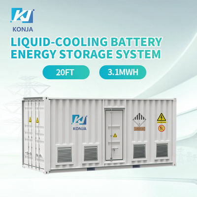 Bom preço. KonJa 20HC 3.1MWh Container Energy Storage System 1000V - 1500V Caixa de armazenamento de energia com 3.2V 280ah Lifepo4 Bateria on-line