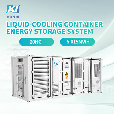 Bom preço. KonJa Liquid Cooling ESS 5.015MWh Container Energy Storage System Grade A Bateria 0,5C IP54 on-line