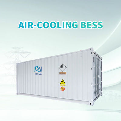 Bom preço. KonJa Air-Cooling 20FT 768Vdc 1MWh Bateria de ciclo profundo Sistema de armazenamento de energia Bateria de recipiente de 400Vac on-line