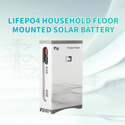 Bom preço. KonJa Doméstico IP50 Grau A Bateria Celular Ciclo Profundo 51.2v 300Ah 15.36kWh Bateria solar montada na parede com tela on-line
