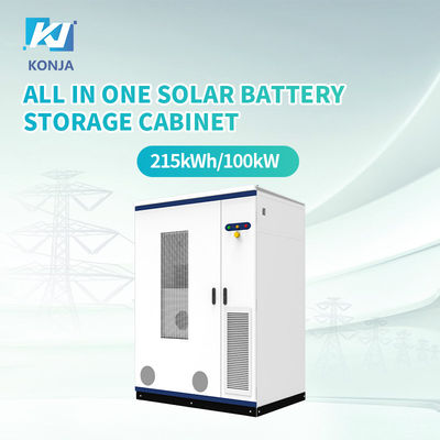 Bom preço. Armário de armazenamento de energia de marca KonJa 215kWh Sistema de armazenamento de energia ao ar livre de 100kw on-line