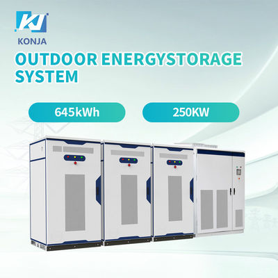Bom preço. Armário de armazenamento de energia KonJa grau A Ciclo profundo 645kWh 250kw Armário de bateria para sistema solar on-line